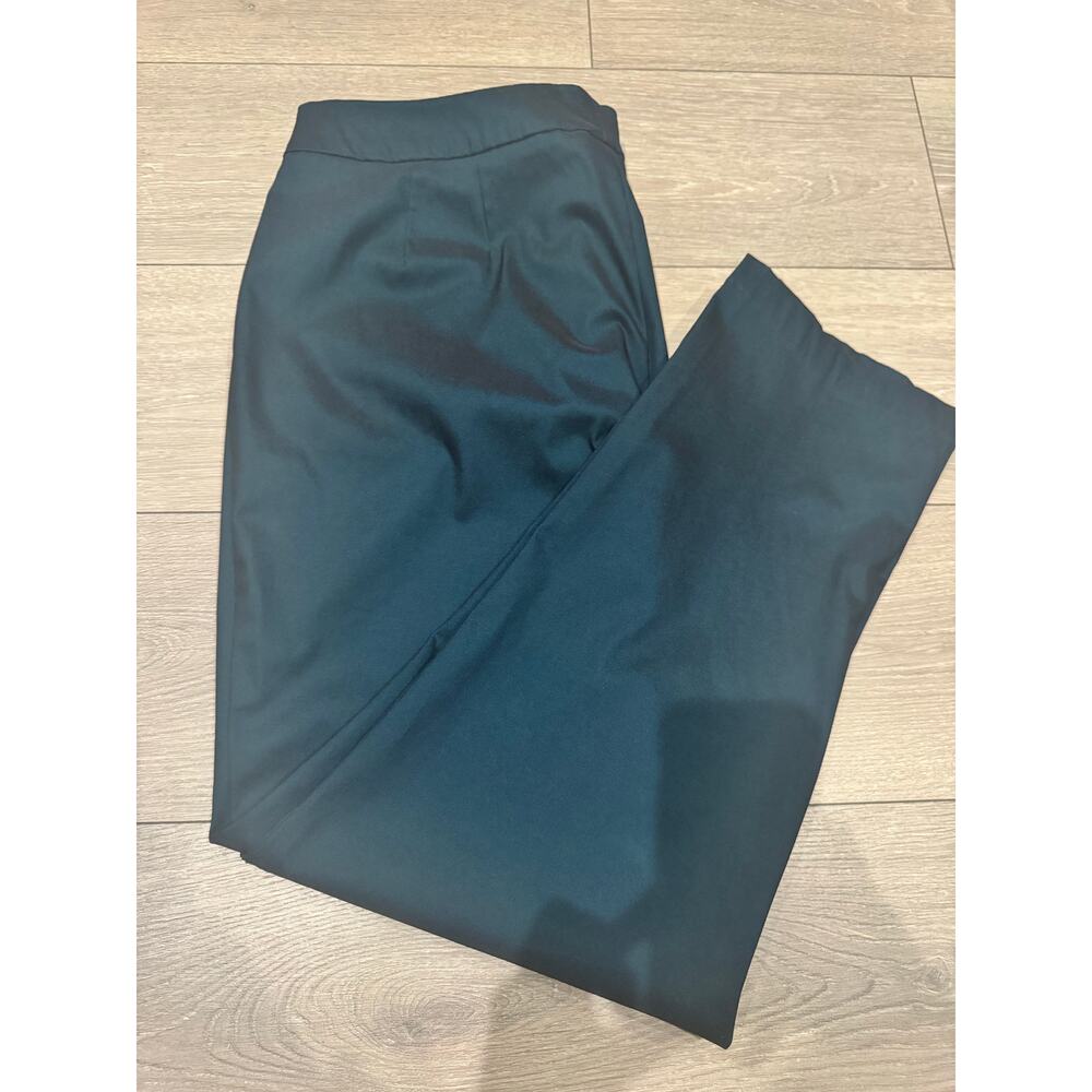 Venezia Jeans 18 Navy Teal STRAIGHT Leg Dress Pants Stretch